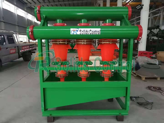 1800 GPM 3pcs 12" Cyclone Drilling Mud Desander Without Bottom Shaker
